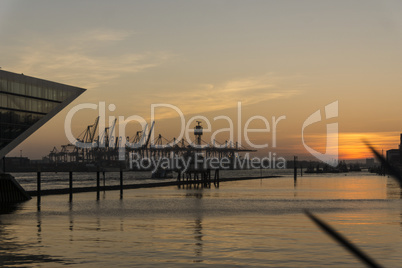 Sunset at the Dockland