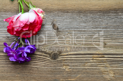 Holz Hintergrund Rose