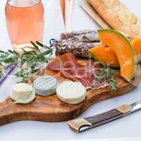 cheese- ham plate A la Provence