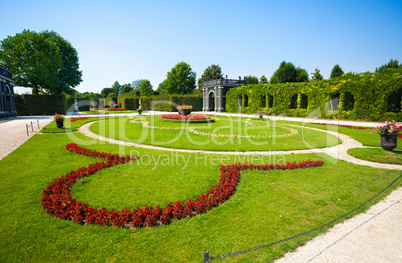 Schonbrunn Palace floral garden