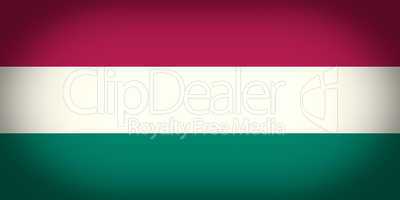 Retro look Hungary flag