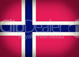 Retro look Flag of Norway