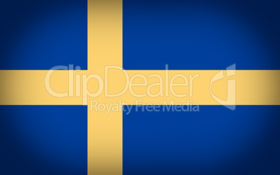 Retro look Flag of Sweden