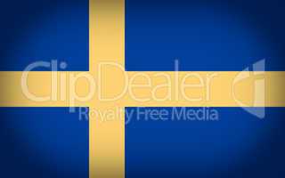 Retro look Flag of Sweden