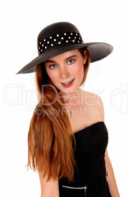 Woman with hat.