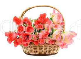 basket with  flowers