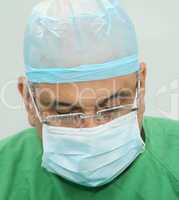 Portrait of a doctor during the surgery