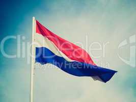 Retro look Flag of Luxembourg