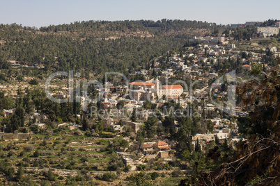 View on the landmarks of Jerusalem .