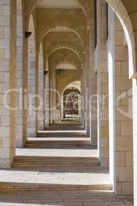 Colonnade in Jerusalem.