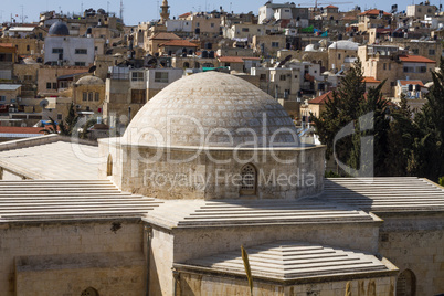 View on the landmarks of Jerusalem Old City .