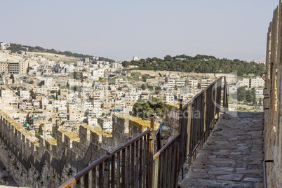 View on the landmarks of Jerusalem .