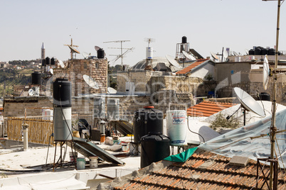 Houses in the old city of Jerusalem.