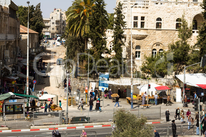 View on the landmarks of Jerusalem Old City .