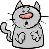 mood surprised cat cartoon illustration