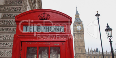 London telephone box London telephone box