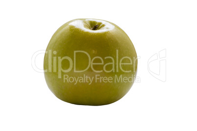 Green apple isolated .