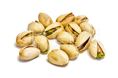 Pistachios heap .