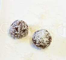 Chocolate balls  .