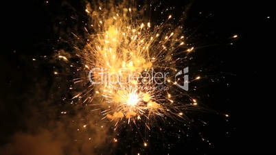 Firework out of focus - bokeh background