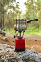 Coffee in the forest .