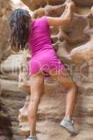 girl on the rocks
