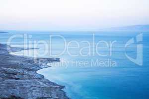 Beautiful coast of the Dead Sea .