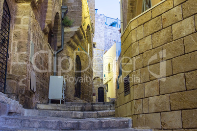 Street in Old Jaffa port.