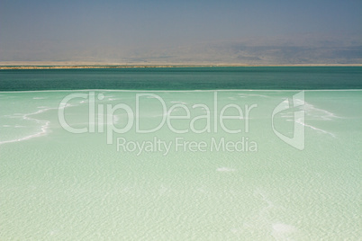 Beautiful coast of the Dead Sea . Beautiful coast of the Dead Sea .