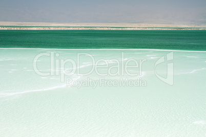 Beautiful coast of the Dead Sea .