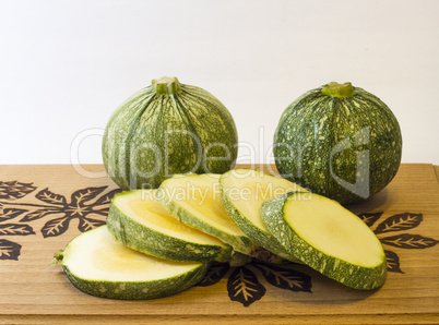 Round zucchini .