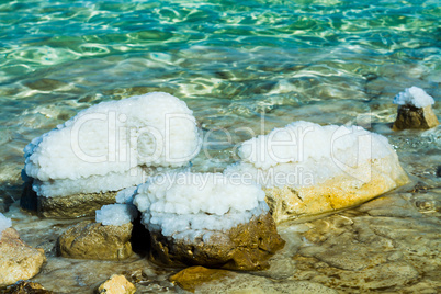 beautiful coast of the Dead Sea