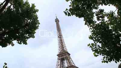 Eiffel tower tracking shot