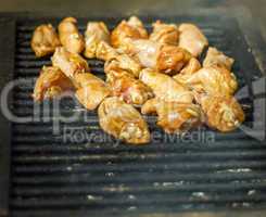 chicken wings on the grill