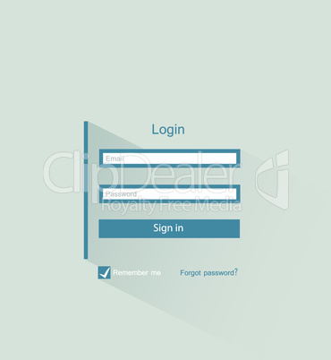 login form