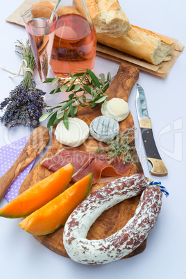 cheese- ham plate A la Provence