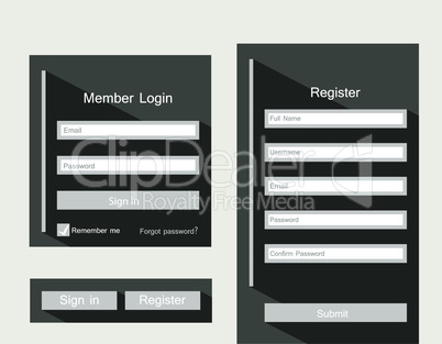 login forms