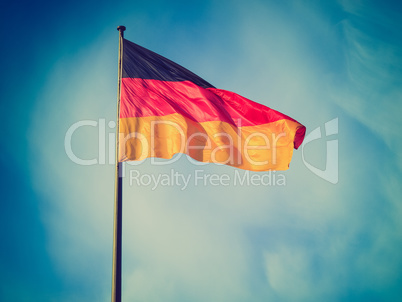 Retro look German flag