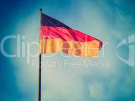 Retro look German flag