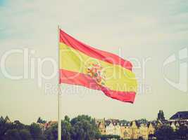 Retro look Flag of Spain