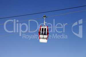 Gondola lift and blue sky