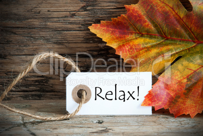 Fall Label with Relax
