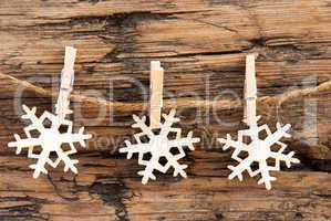 Snowflakes on a Line
