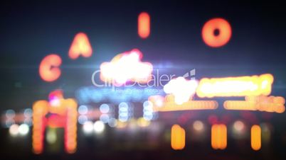 Night casino lights loop