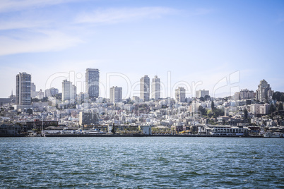 San Francisco Skyline Sicht von Alcatraz