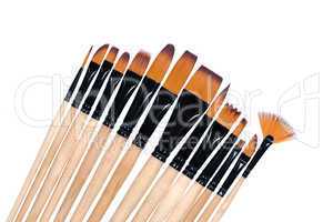 Paint brushes, isolated on a white background