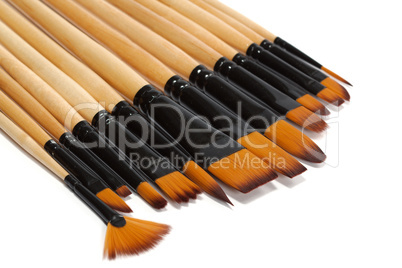 Paint brushes, isolated on a white background