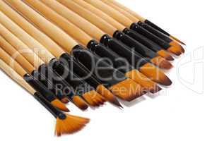 Paint brushes, isolated on a white background