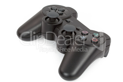 Wireless  gamepad for playing games, isolated on white  backgrou