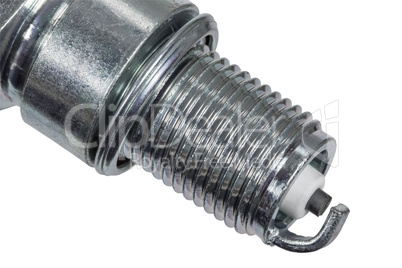 Spark plug, isolated on white background, with clipping path